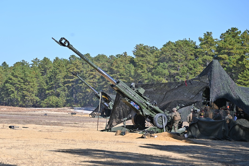 Fort Dix – 3rd BN 14th USMC HQ Howitzer Artillery Live Fire 21 OCT 2022