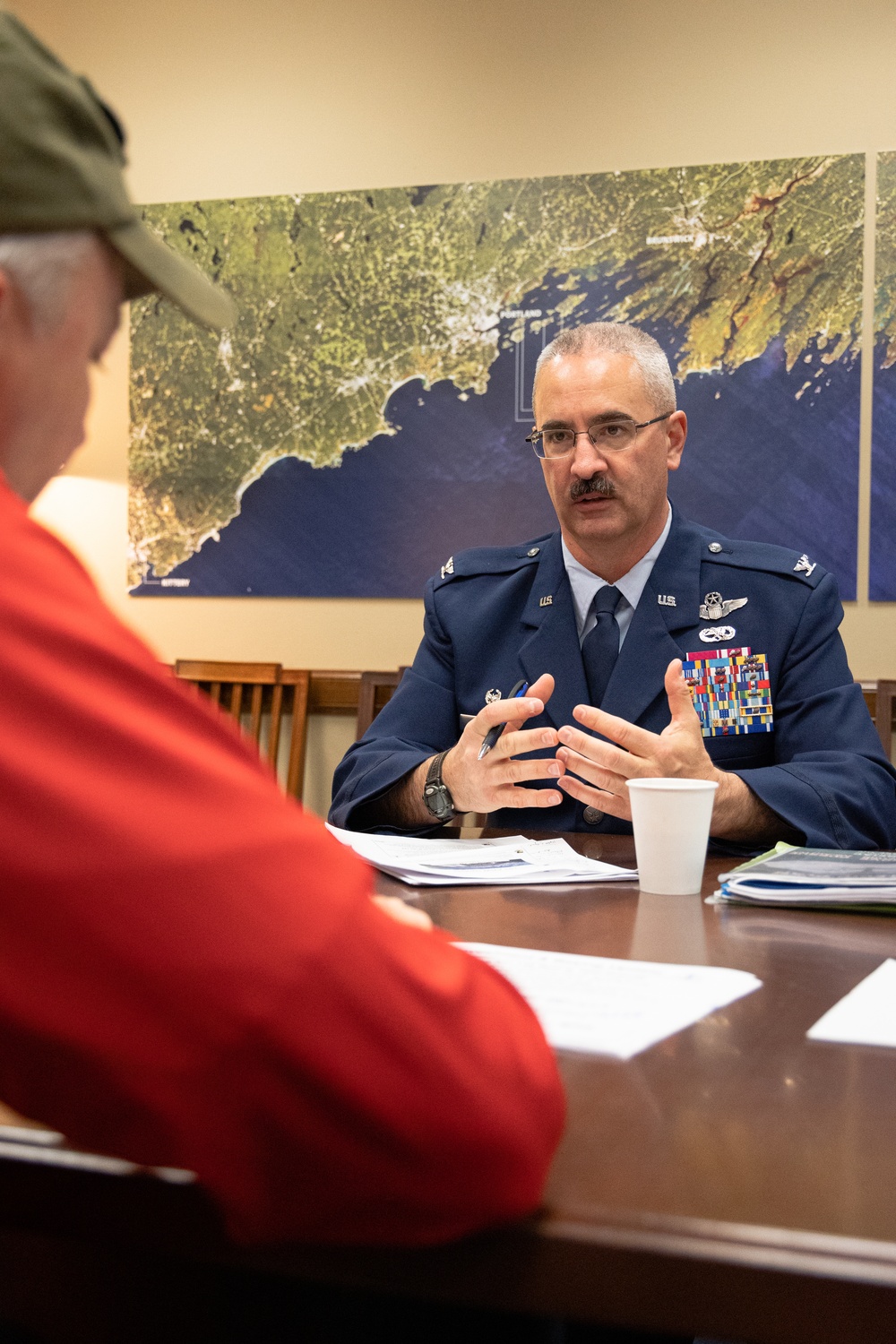 101st Air Refueling Wing Meets With CODEL