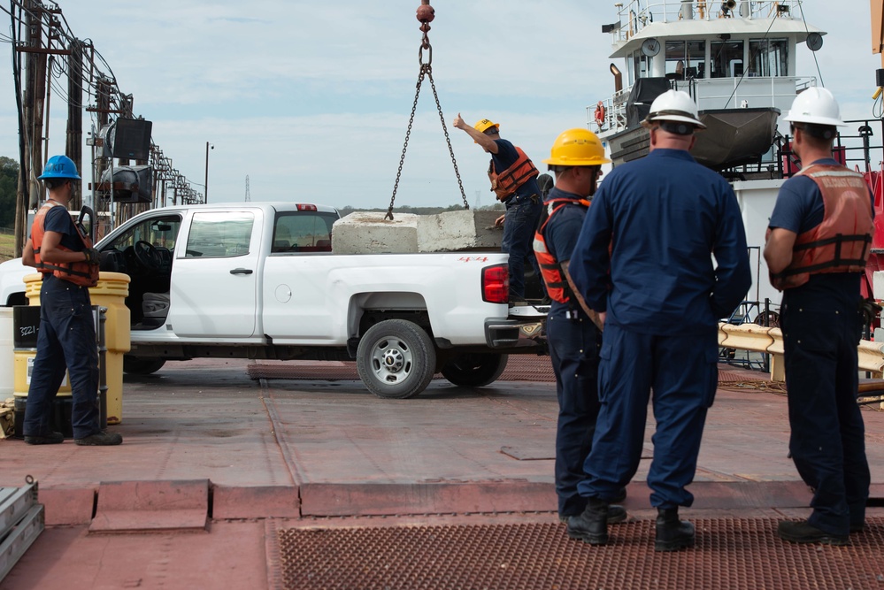 Coast Guard response to low water on the Mississippi River