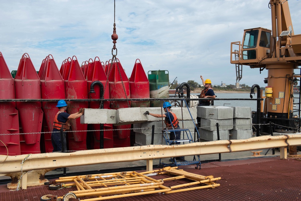 Coast Guard response to low water on the Mississippi River