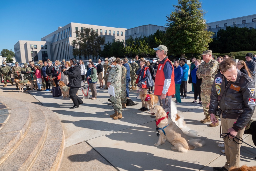 Annual Blessing of the WRB Facility and Red Cross Dogs at WRNMMC, 18 October 2022