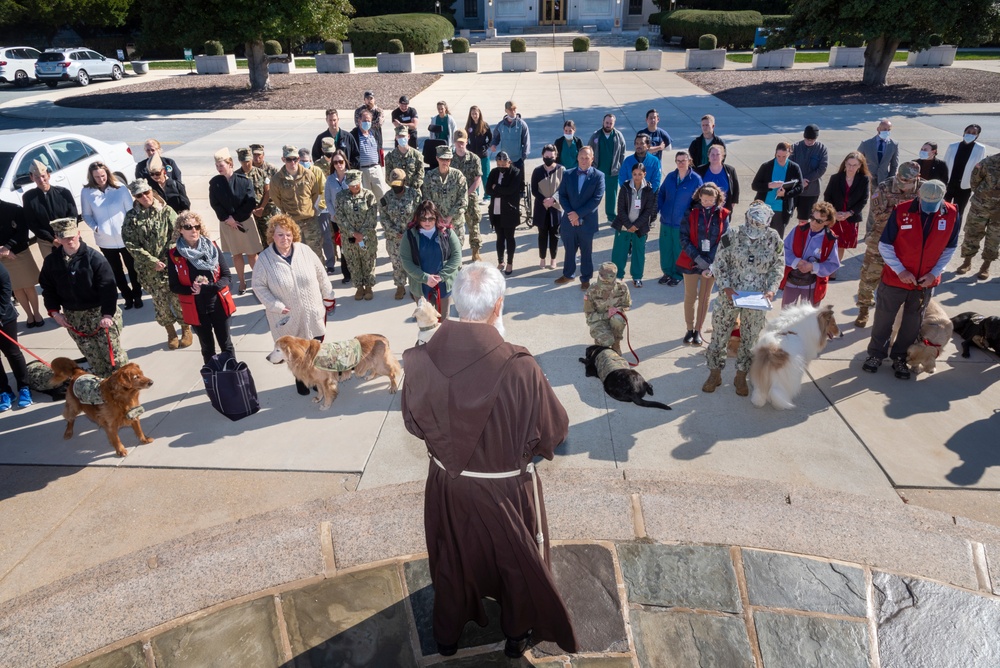 Annual Blessing of the WRB Facility and Red Cross Dogs at WRNMMC, 18 October 2022