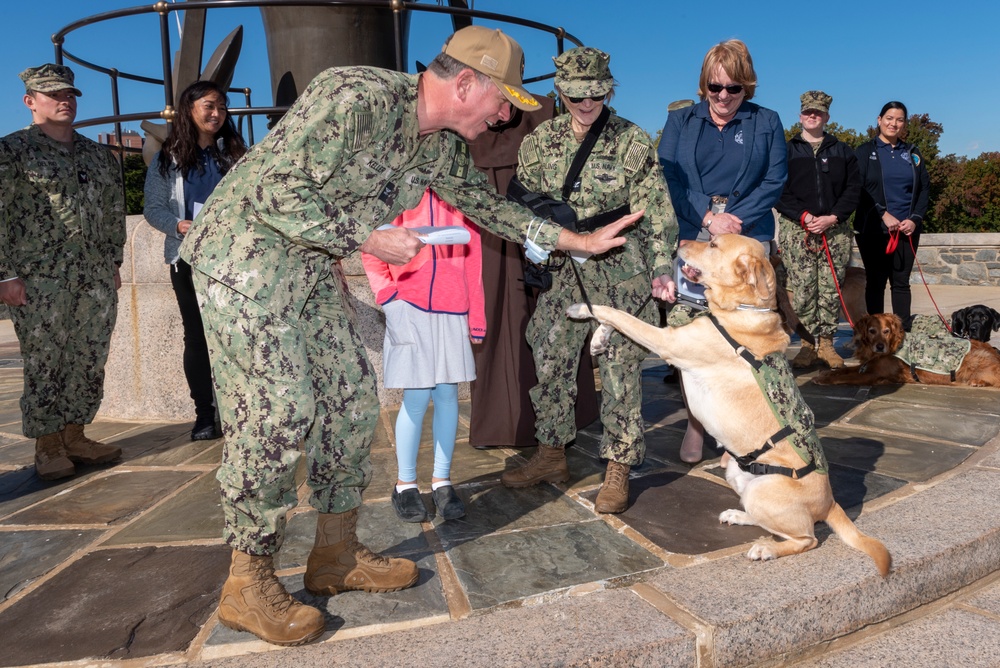 Facility Dogs Promotion and Commissioning Ceremony at WRNMMC, October 18, 2022