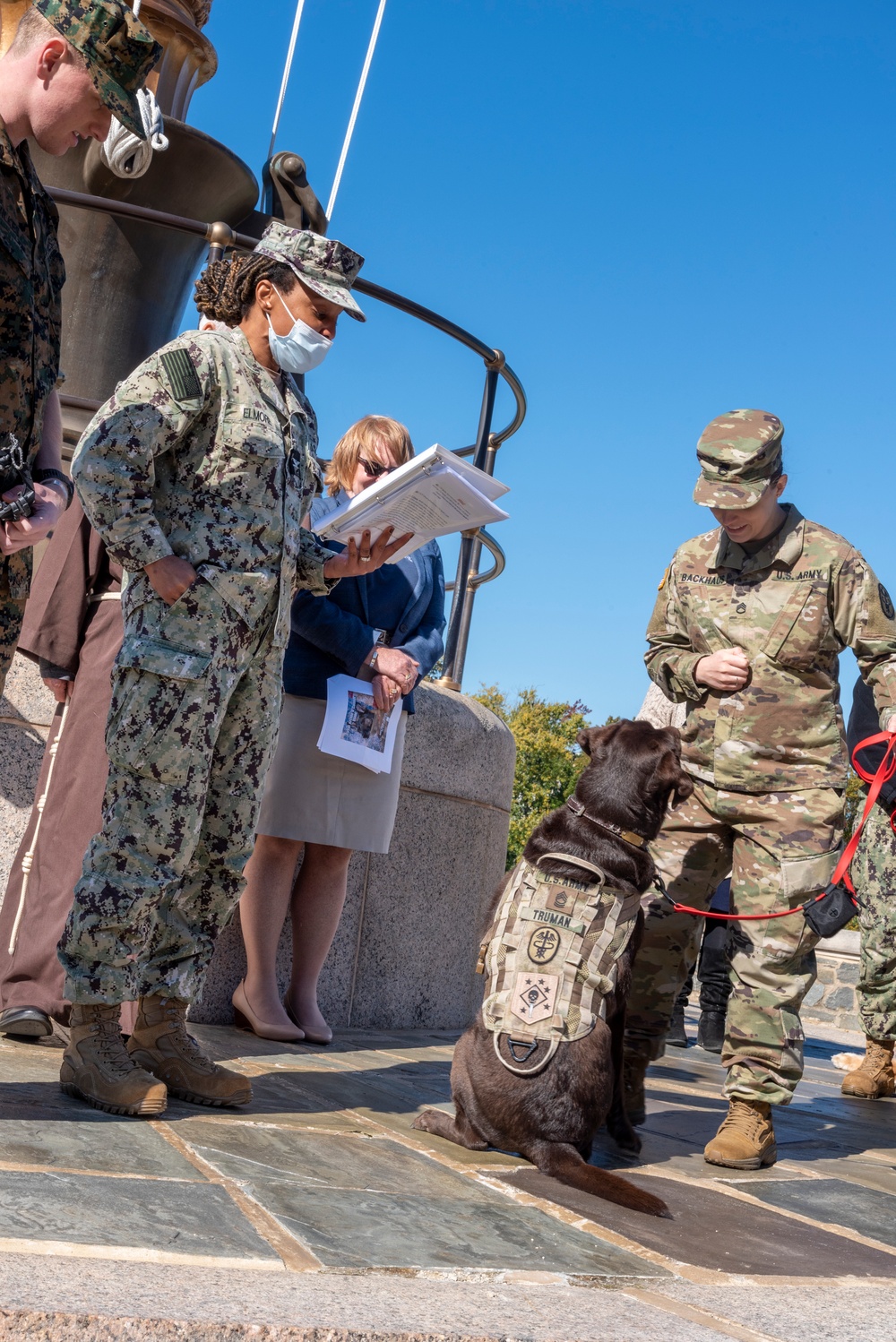 Facility Dogs Promotion and Commissioning Ceremony at WRNMMC, October 18, 2022