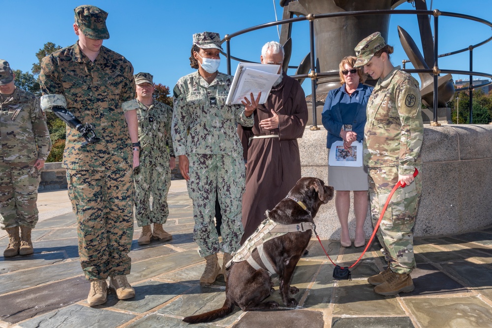 Facility Dogs Promotion and Commissioning Ceremony at WRNMMC, October 18, 2022