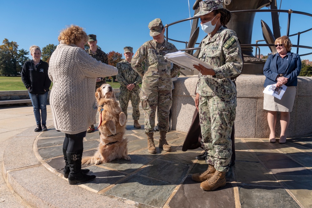 Facility Dogs Promotion and Commissioning Ceremony at WRNMMC, October 18, 2022