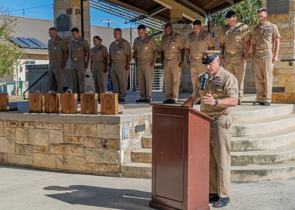 Navy Talent Acquisition Group San Antonio Welcomes Nine New Navy Chiefs