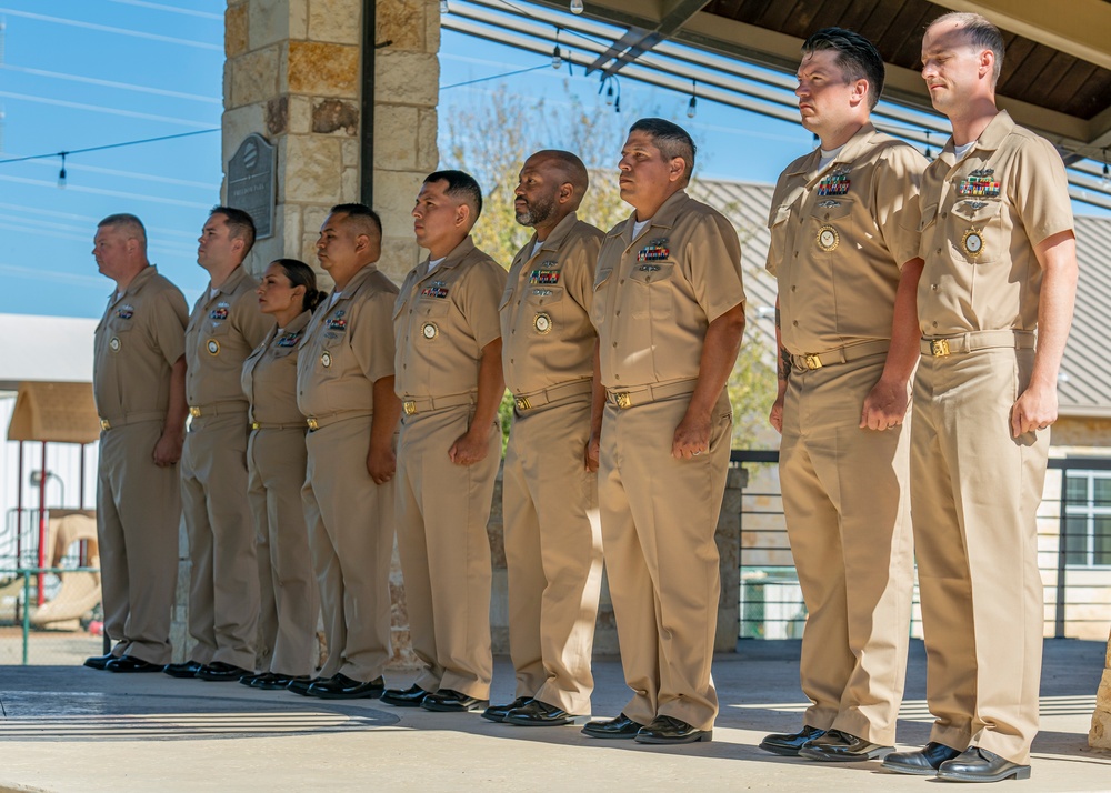 Navy Talent Acquisition Group San Antonio Welcomes Nine New Navy Chiefs