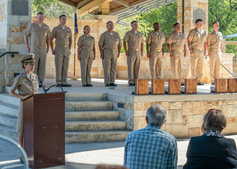 Navy Talent Acquisition Group San Antonio Welcomes Nine New Navy Chiefs