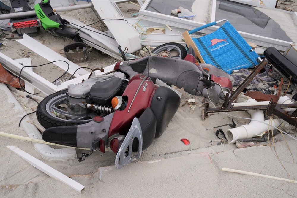 Damage in Fort Myers from Hurricane Ian