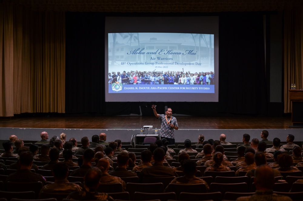 DKI APCSS director speaks during Professional Development event