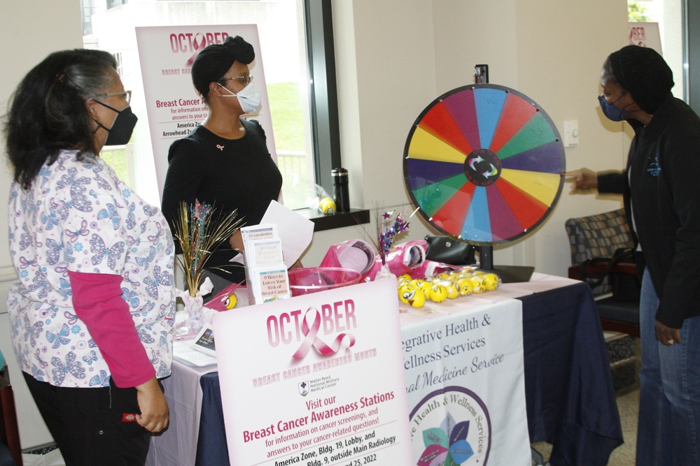 WRNMMC Staff Provides Breast Cancer Awareness Information