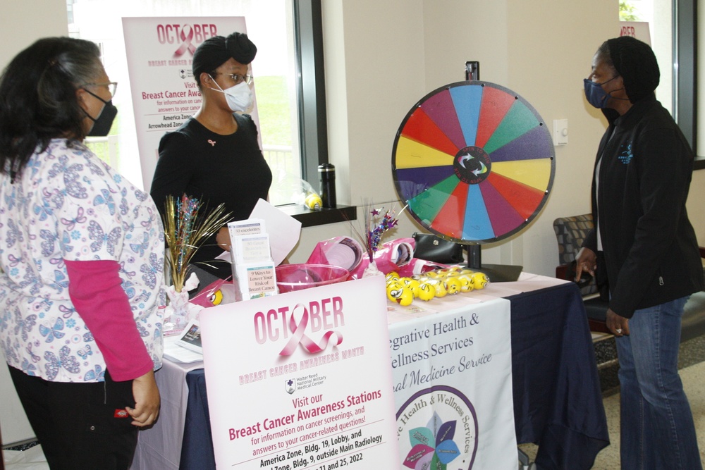 WRNMMC Staff Provides Breast Cancer Awareness Information