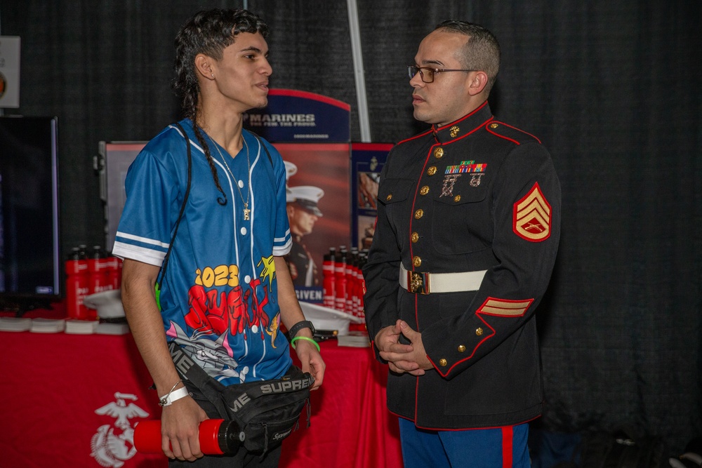 Marines with Recruiting Substations San Juan and Ponce attend Feria Seniors 2022