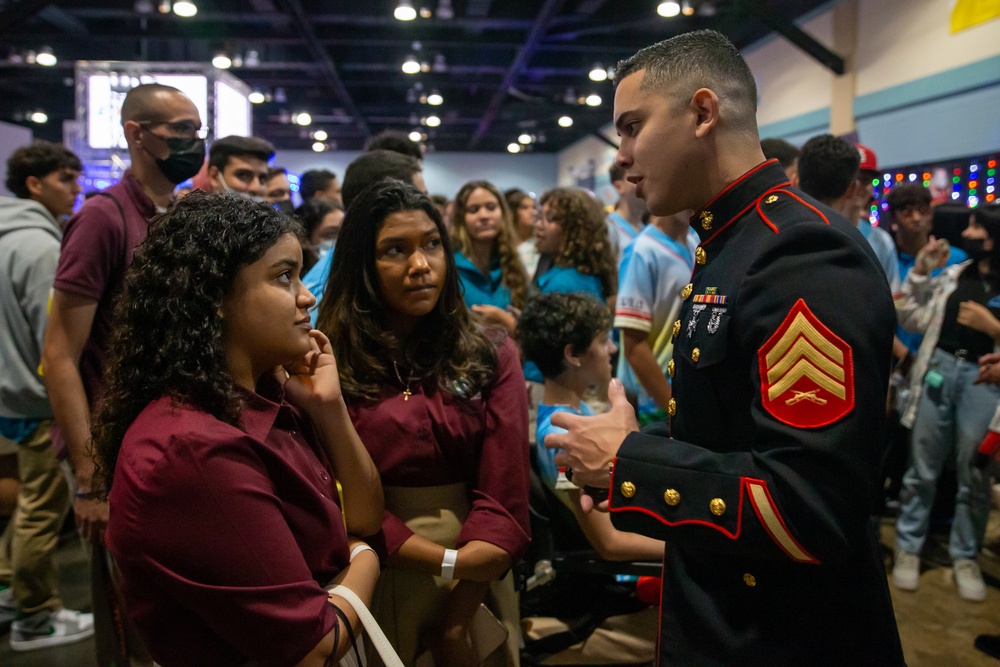 Marines with Recruiting Substations San Juan and Ponce attend Feria Seniors 2022