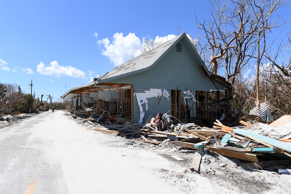 A House is Thrown to the Opposite Side of the Street on Sanibel Island