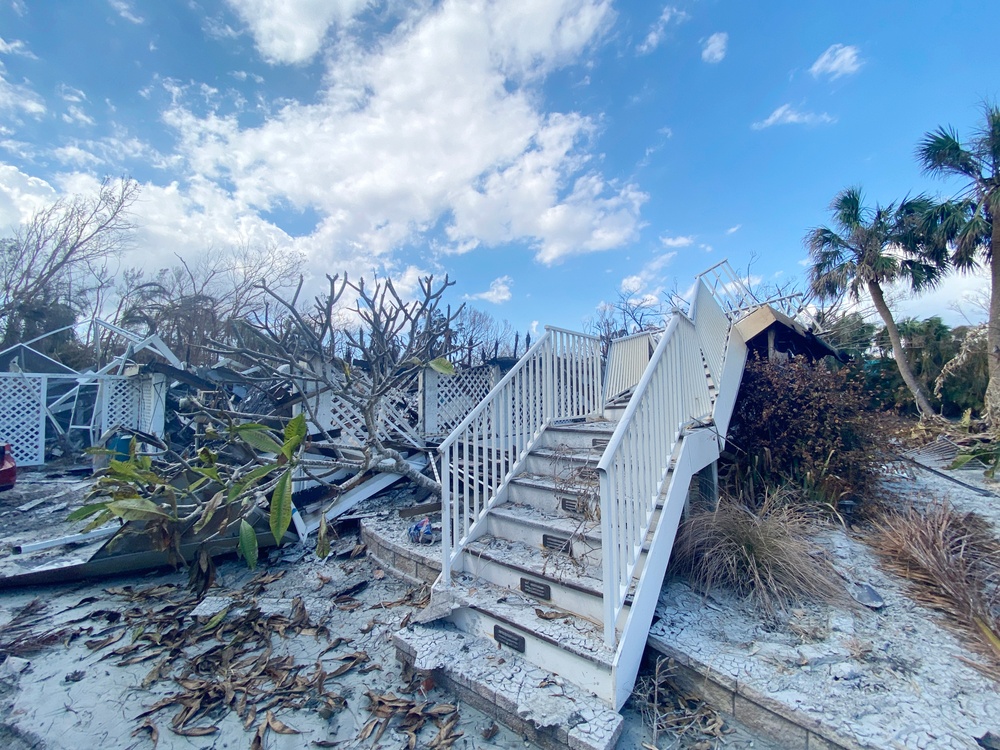 Houses Are Destroyed on Sanibel Island Following Hurricane Ian