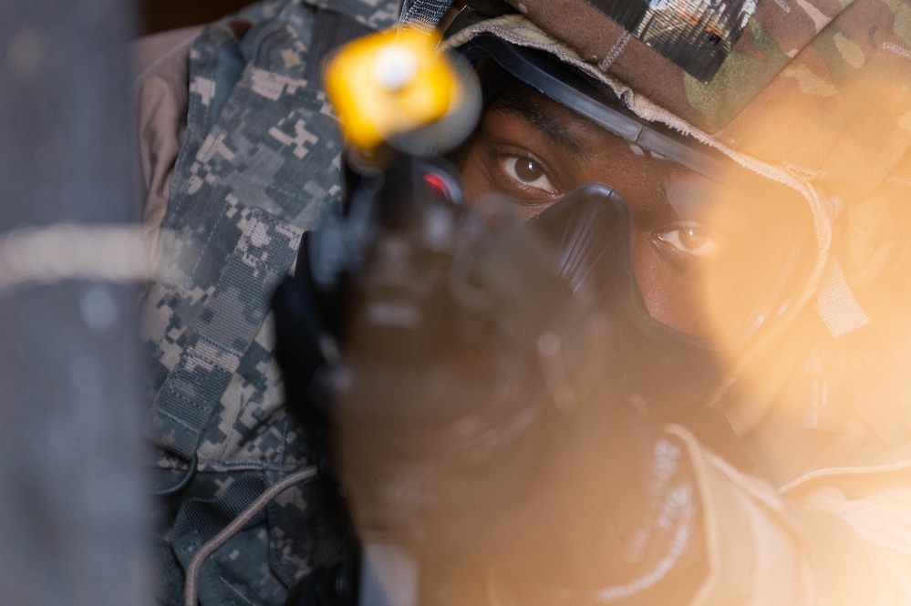 375th Air Mobility Wing Airmen rehearse mobility in MOPP 4 during Ballistic Badger 2022