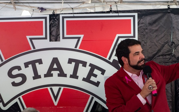 Military honored at VSU game