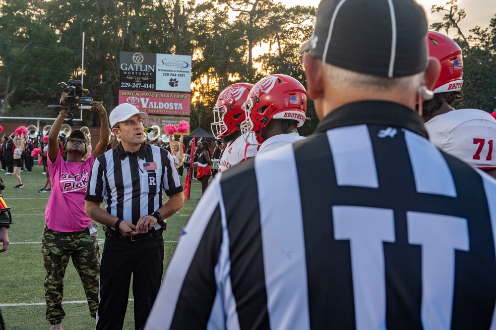 Military honored at VSU game