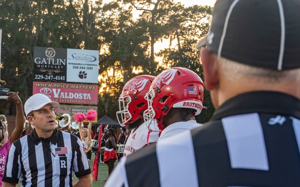 Military honored at VSU game