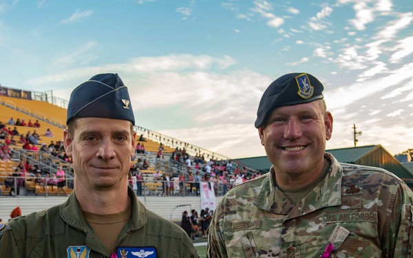 Military honored at VSU game