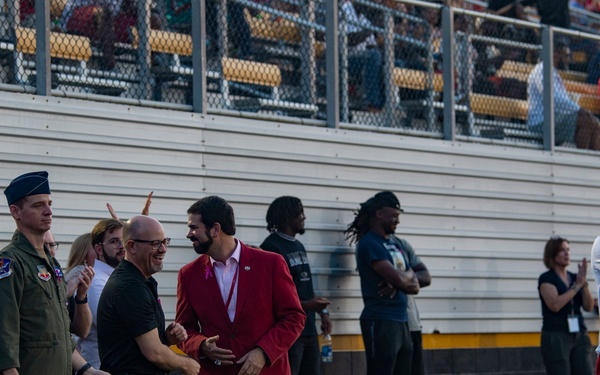 Military honored at VSU game