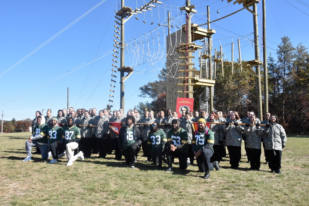 Green Bay Packers visit Wisconsin National Guard Challenge Academy Oct. 18, 2022