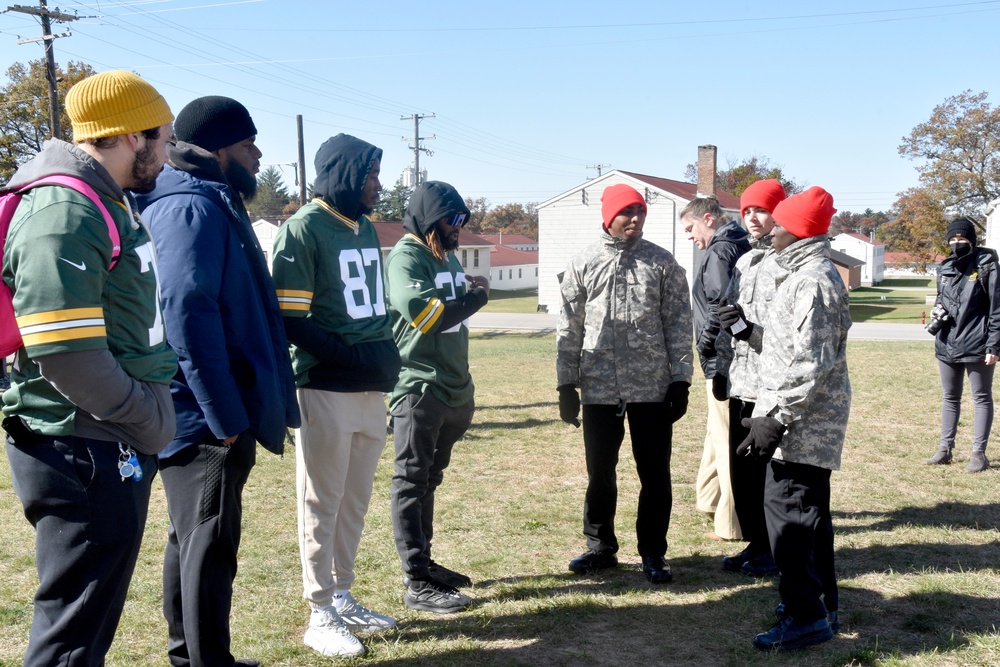 Green Bay Packers visit Wisconsin National Guard Challenge Academy Oct. 18, 2022