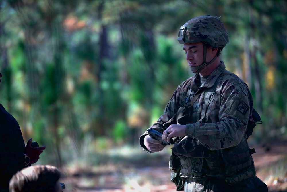 Soldiers compete in 44th Medical Brigade's Expert Field Medical Badge Competition