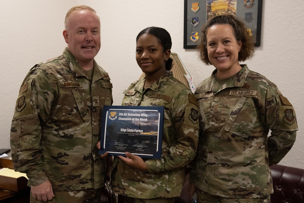 6 ARW Command introduces Champion of the Week