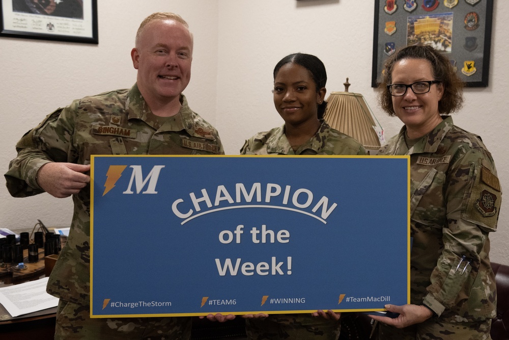 6 ARW Command introduces Champion of the Week