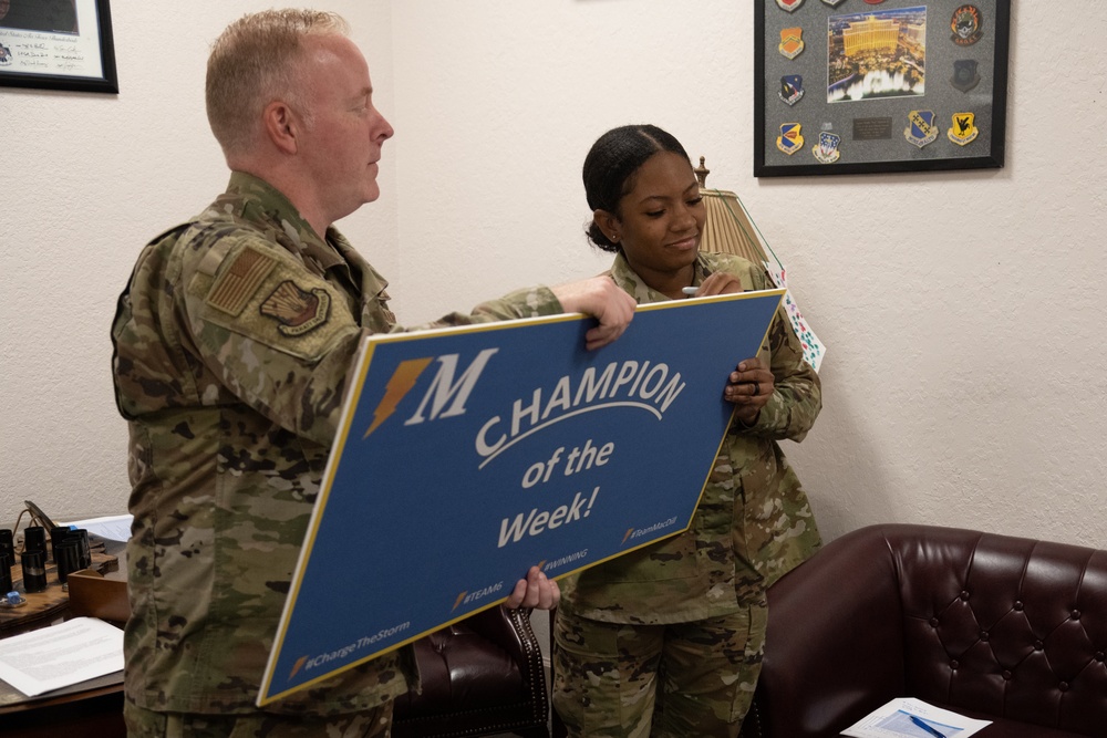 6 ARW Command introduces Champion of the Week