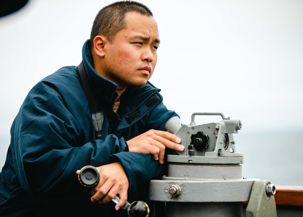 USS Ramage Conducts Replenishment-at-Sea with MV Asterix