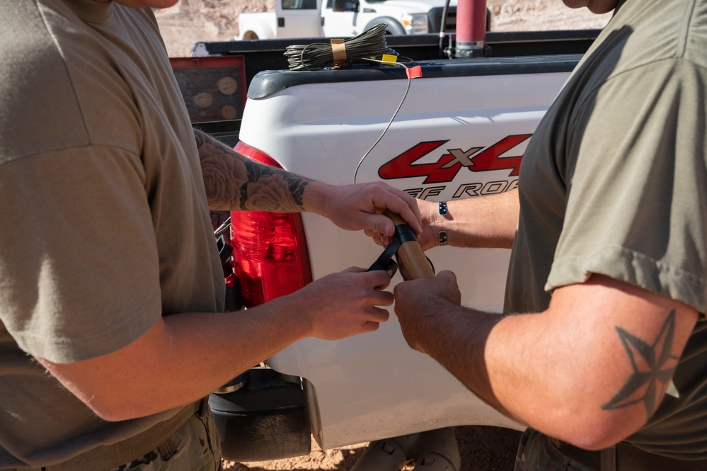 820th RED HORSE Squadron Conducts a Blast Proficiency Test