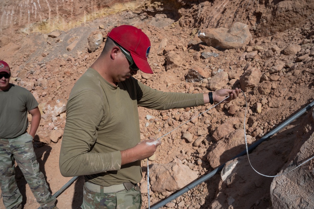 820th RED HORSE Squadron Conducts a Blast Proficiency Test