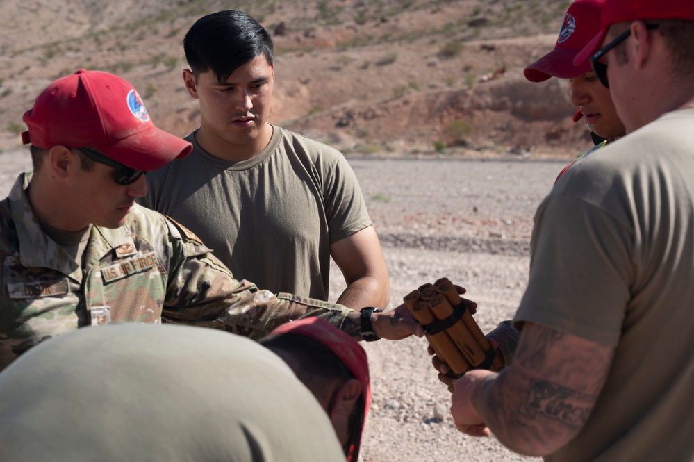 820th RED HORSE Squadron Conducts a Blast Proficiency Test