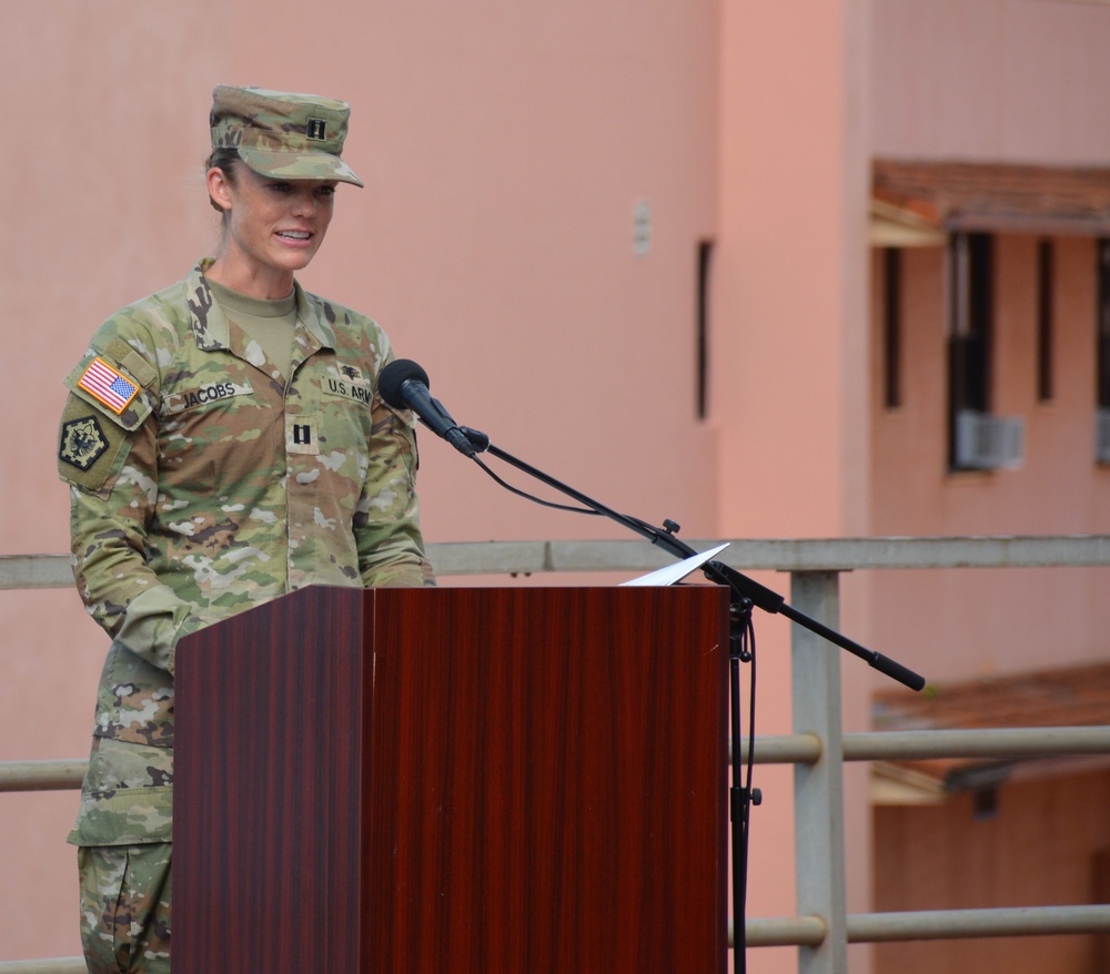 Tripler Army Medical Center Alpha Company Change of Responsibility Ceremony!