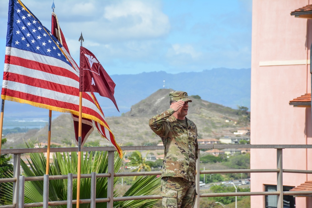 Tripler Army Medical Center Alpha Company Change of Responsibility Ceremony!