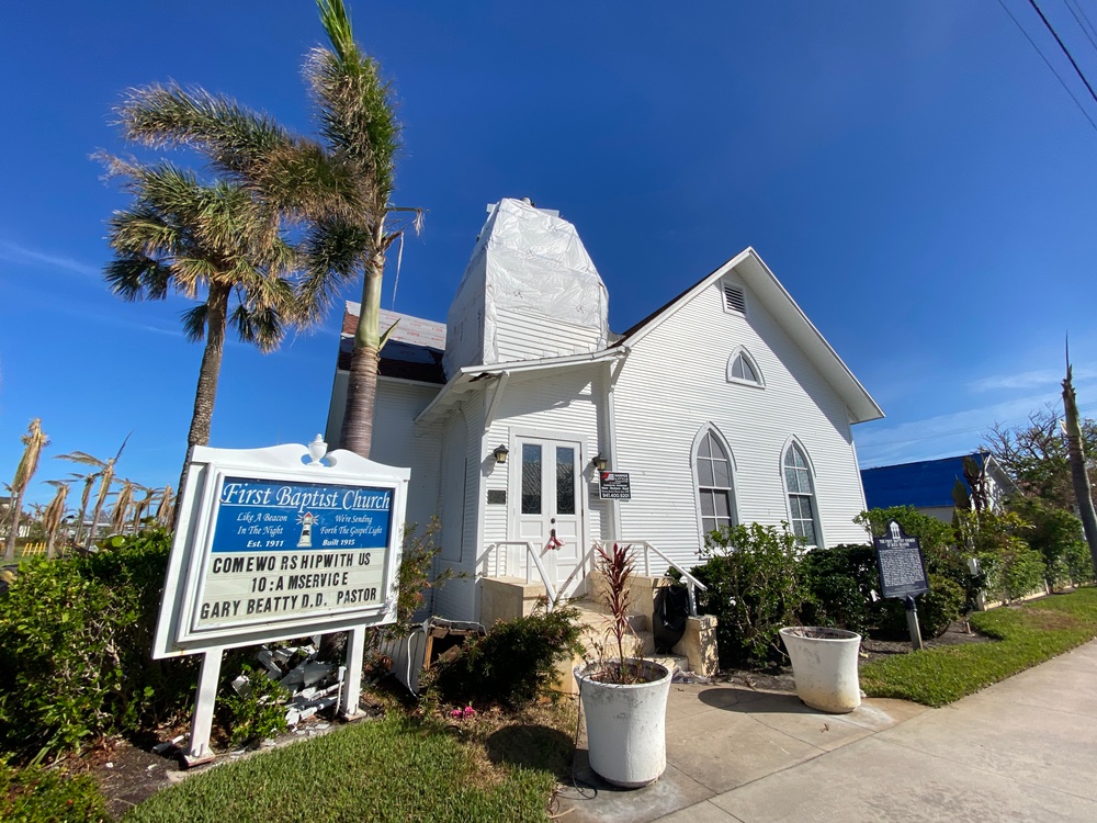 First Baptist Church in Boca Grande Is Damaged in Hurricane Ian