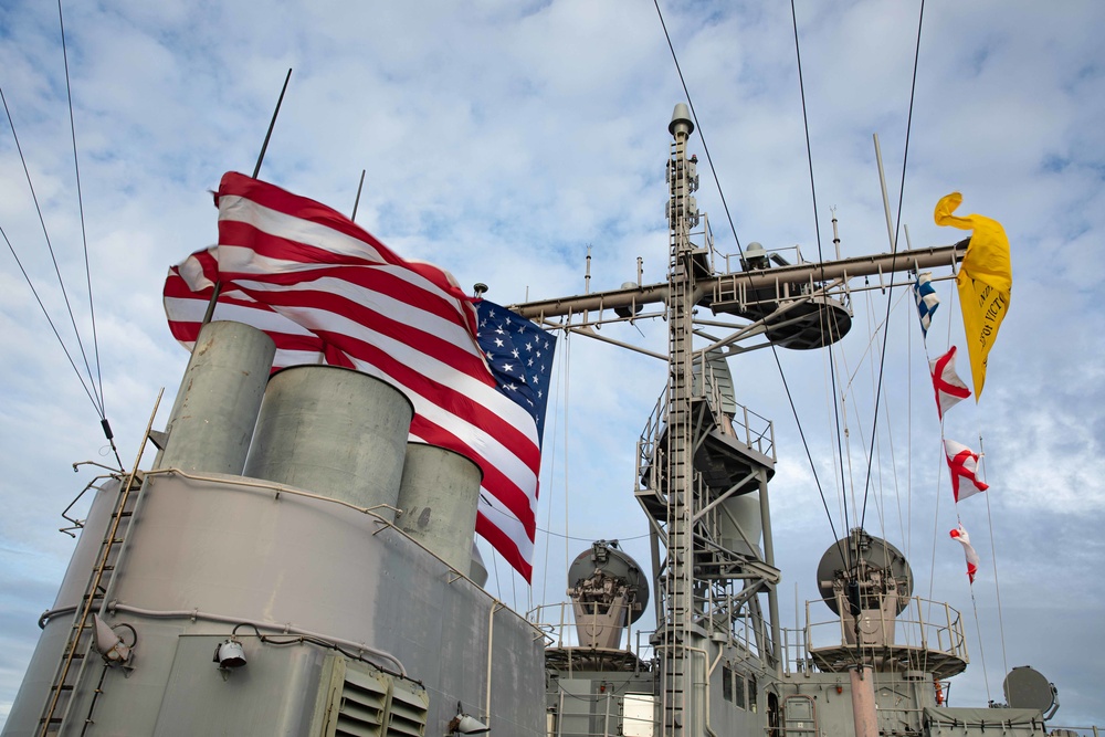 USS Normandy Deploys with the Gerald R. Ford Carrier Strike Group