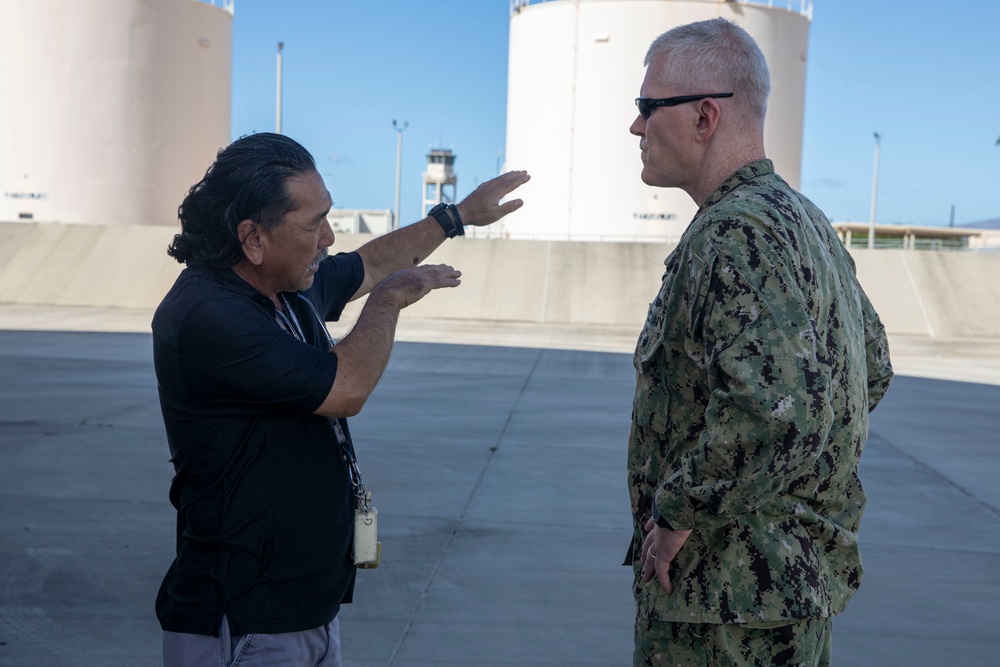 Rear Adm. Wade visits Joint Base Pearl Harbor-Hickam Fuel Farms