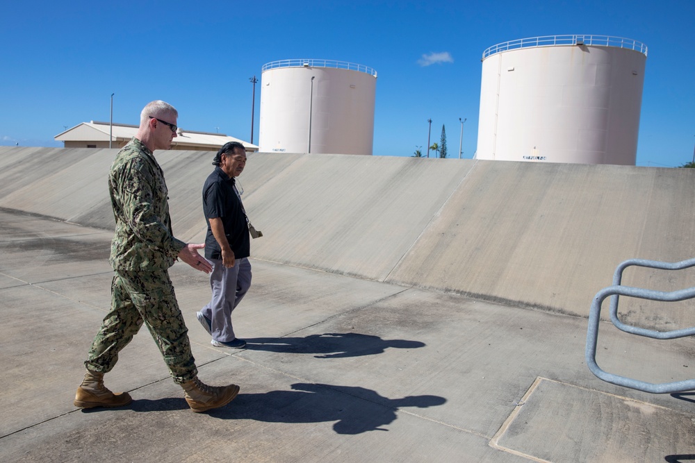 Rear Adm. Wade visits Joint Base Pearl Harbor-Hickam Fuel Farms