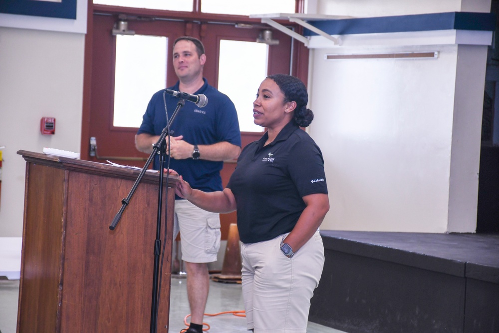USAG-KA SHARP Advocates Address Kwajalein High School