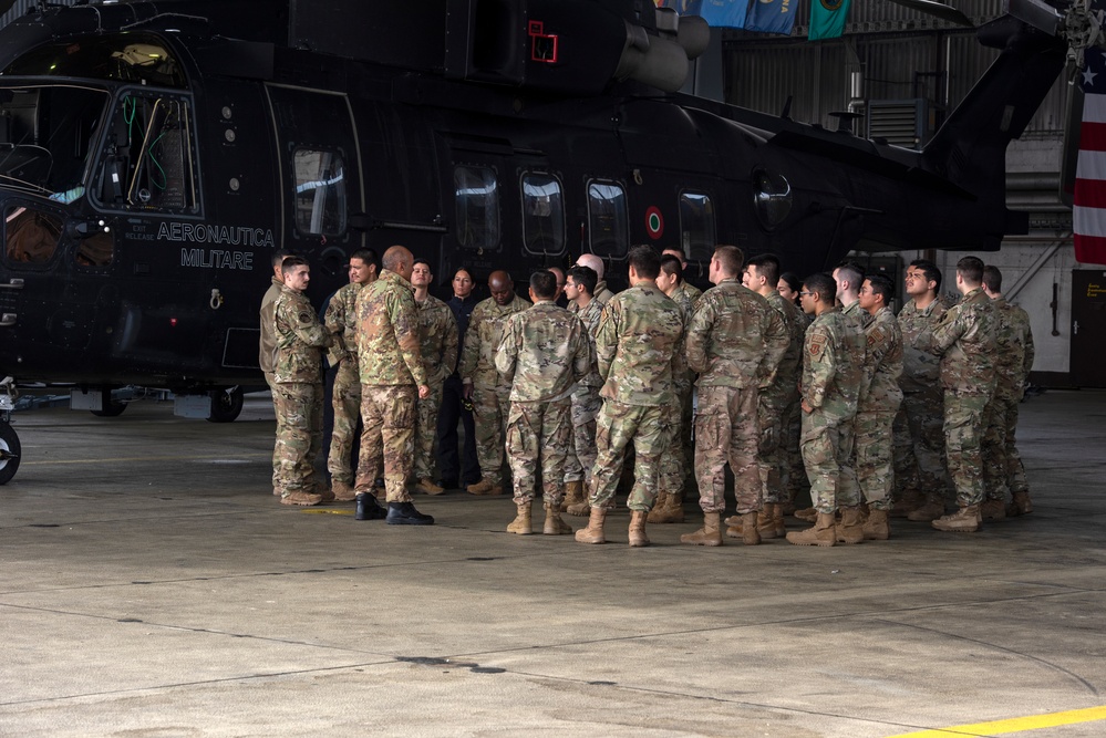 ITAF showcases helicopter unit to 52nd FW Airmen