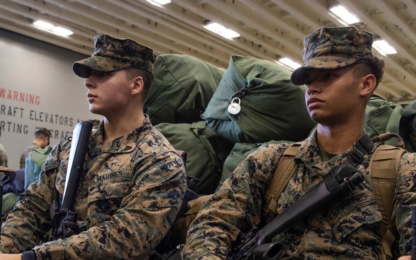 USS Tripoli 31st MEU Debarkation