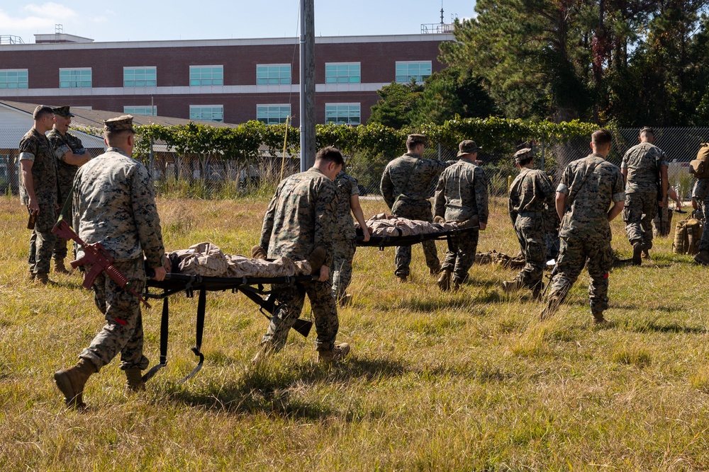 Bringing Them Home: 26th MEU Marines Conduct Mass-Casualty Exercise