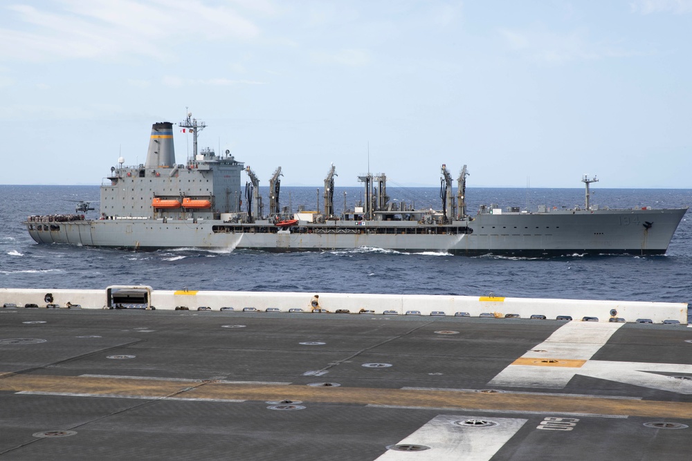 USS Tripoli Vertical Replenishment