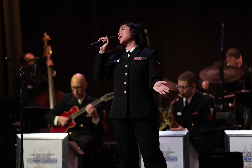 U.S. Navy Band Commodores performs at blah