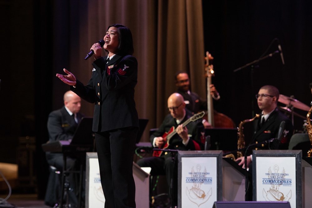 U.S. Navy Band Commodores perform in Millington, TN.